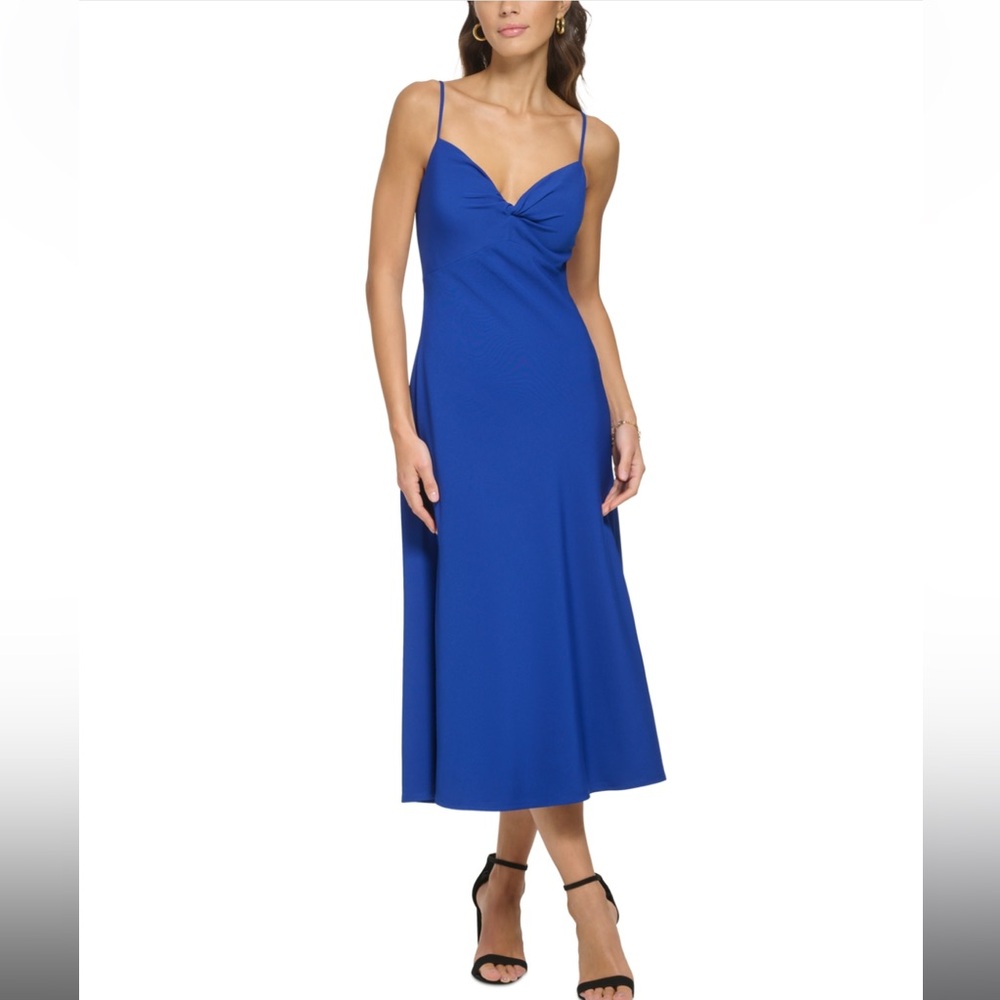 Guess Royal Blue Midi Dress